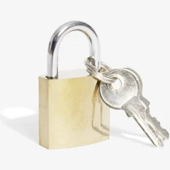 Cadenas en acier massif jaune 25mm - 2 clés^Gifi Discount