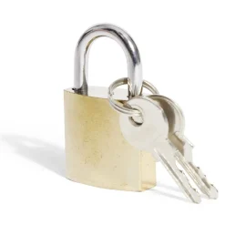 Cadenas en acier massif jaune 25mm - 2 clés^Gifi Discount