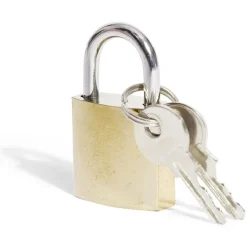 Cadenas en acier massif jaune 25mm - 2 clés^Gifi Discount