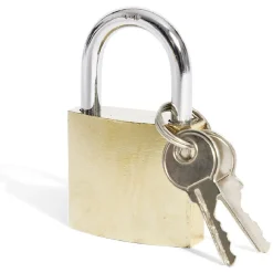 Cadenas en acier massif jaune 38mm - 2 clés^Gifi Hot