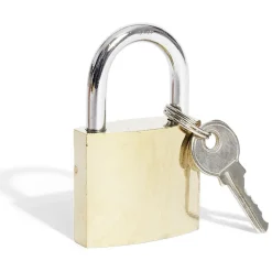 Cadenas en acier massif jaune 38mm - 2 clés^Gifi Hot