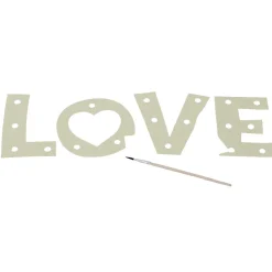 Cadre photo lumineux mot LOVE à décorer^Gifi