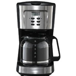Gifi Petit Électroménager^Cafetière programmable noire et grise 1,5 L