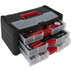 Caisse à outils 3 tiroirs avec 160 outils^Gifi Best