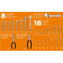 Caisse à outils en acier 119 pièces^Gifi New