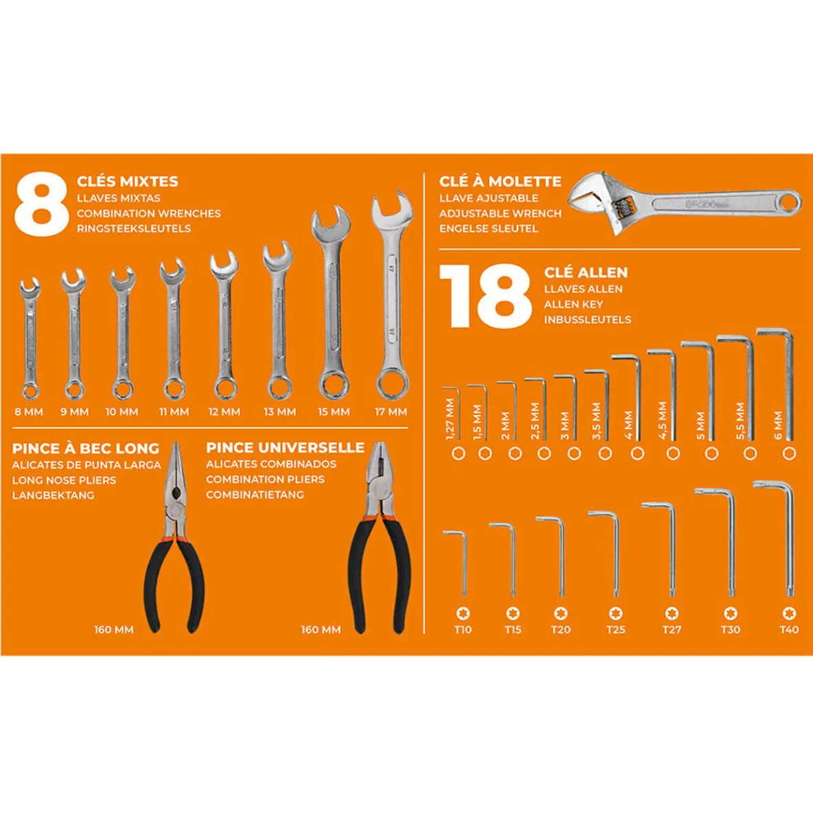Caisse à outils en acier 119 pièces^Gifi New