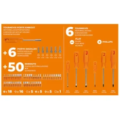 Caisse à outils en acier 119 pièces^Gifi New