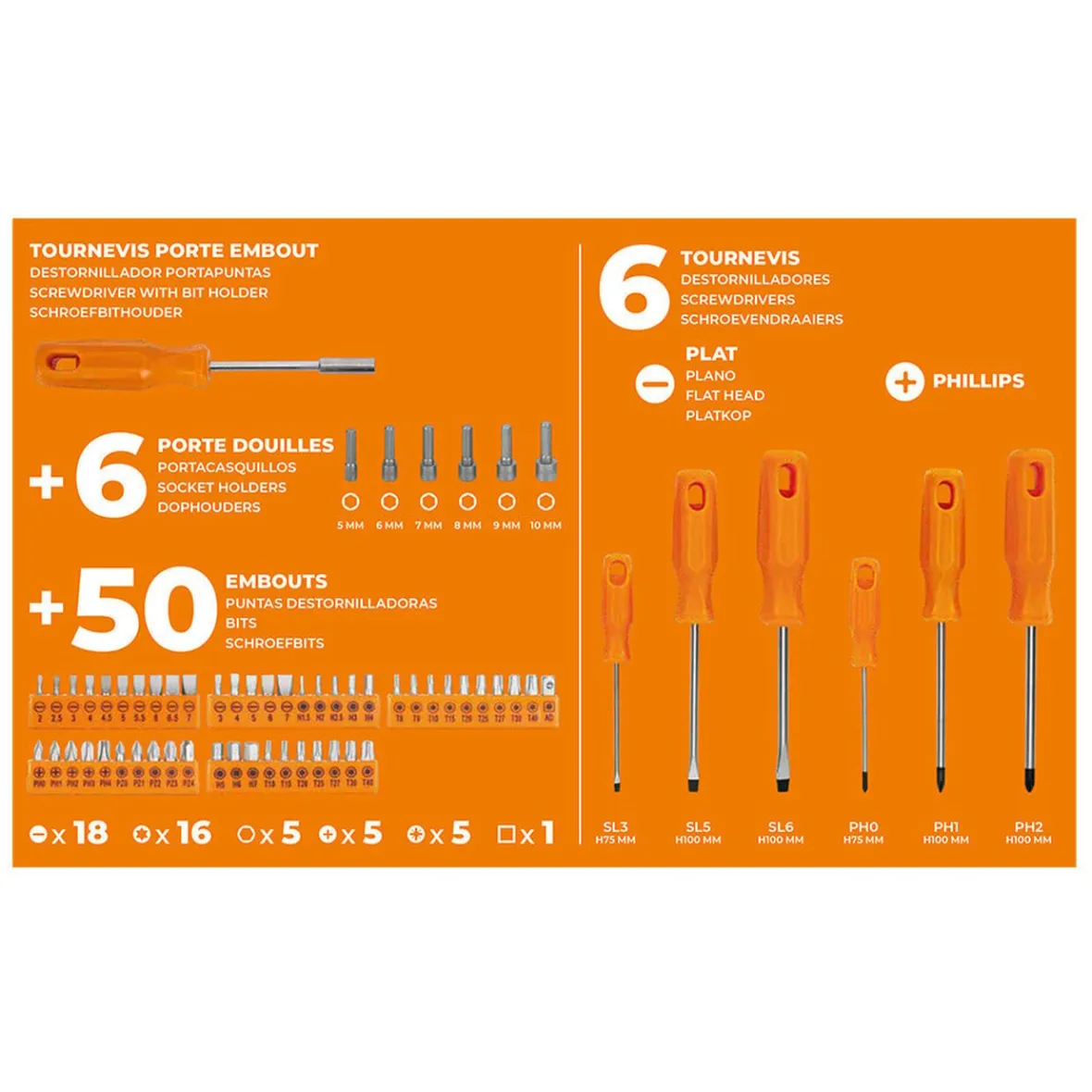 Caisse à outils en acier 119 pièces^Gifi New