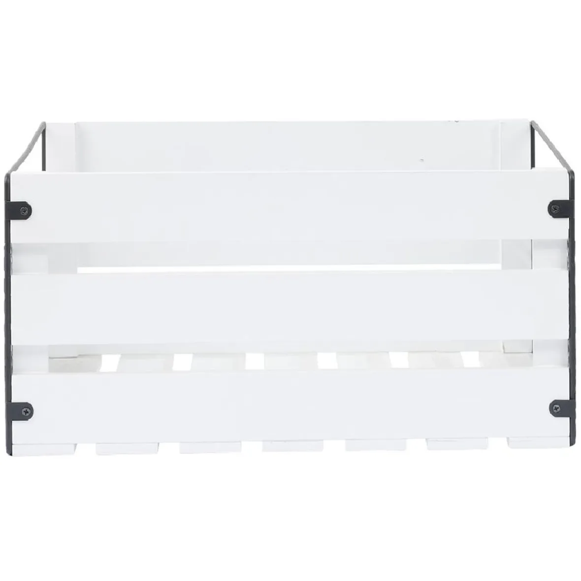 Best Caisse de rangement en bois et métal - L41 x l20 x H28 cm Rangement