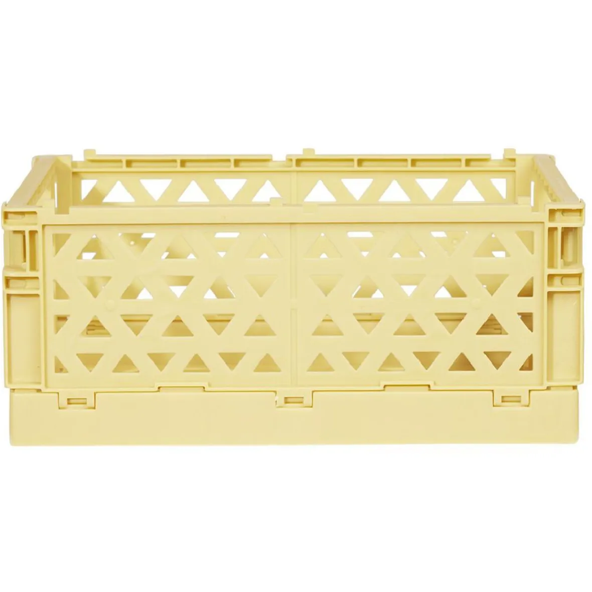 Best Caisse pliable avec porte-étiquette jaune L17xl12,5xH7cm Rangement