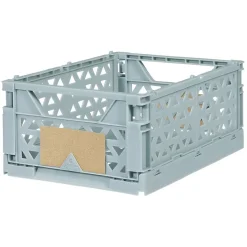 Best Caisse pliable polypropylène 17x12x7.5cm bleu Rangement