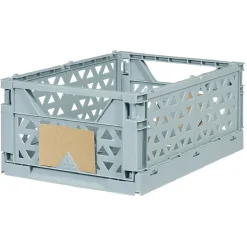 New Caisse pliable polypropylène 33x23,3x14,2cm bleu Rangement