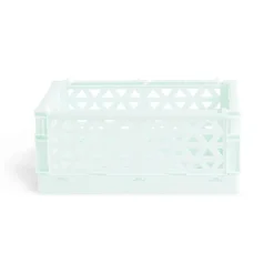 Best Caisse pliable vert pastel 3,4L - 24x17xH10cm Rangement