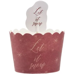 Gifi Préparation Culinaire^Caissette à gâteau avec décoration x18