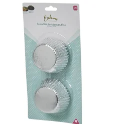 Gifi Cuisson^Caissette à muffin en aluminium gris x80