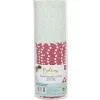 Gifi Cuisson^Caissette à muffin en carton rose vert décor pois blanc x25