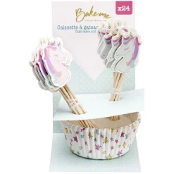 Gifi Cuisson^Caissette à muffin papier multicolore x24