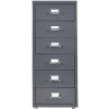 Best Caisson 6 tiroirs 4 roues noir Rangement