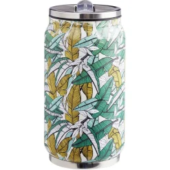 Gifi Conservation Alimentaire^Canette isotherme inox imprimé tropical 260 ml