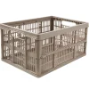 Casier pliant gris 32 L x2 Rangement
