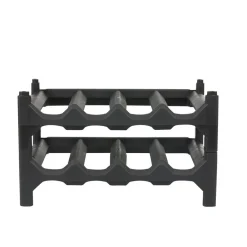 Gifi Rangement De Cuisine^Casier pour 8 bouteilles noir