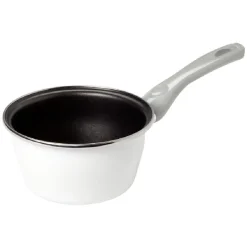 Gifi Cuisson^Casserole acier émaillé noir et blanc Ø 16 cm