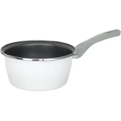 Gifi Cuisson^Casserole acier émaillé noir et blanc Ø 18 cm