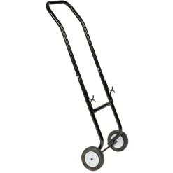 Chariot avec panier à bûches en métal noir^Gifi