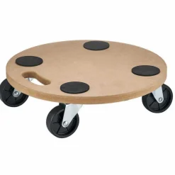 Chariot plateforme en bois avec roulettes et poignée^Gifi Clearance
