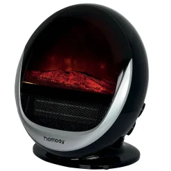 Chauffage céramique cheminée décorative forme oeuf 1 500W^Gifi Sale