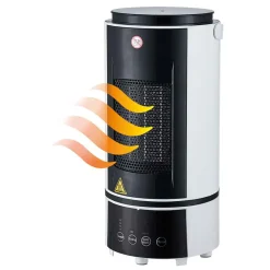 Chauffage rafraîchisseur d'air 2 en 1 800W noir^Gifi Discount