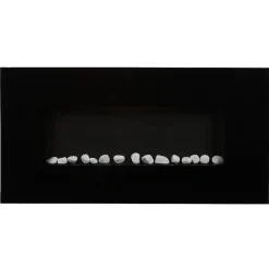 Cheminée décorative chauffante motifs galets^Gifi Sale