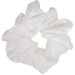 Chouchou effet satiné blanc Ø10cm^Gifi