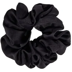 Chouchou effet satiné noir Ø10cm^Gifi Hot