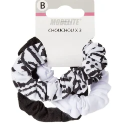 Chouchou en maille noir et blanc x3^Gifi Hot