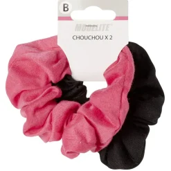 Chouchou en maille rose noir x2^Gifi Best