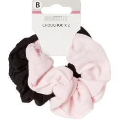 Chouchou en maille rose noir x2^Gifi Best