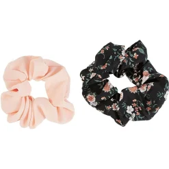 Chouchou en mousseline rose et noir x 2^Gifi Clearance
