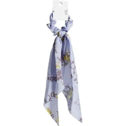 Chouchou foulard lavande motif floral jaune et violet^Gifi Clearance