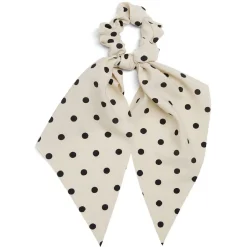 Chouchou foulard noir motif floral marron^Gifi Discount