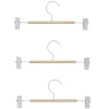 Best Cintre à pinces blanc et bois x 3 Rangement