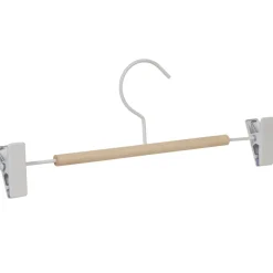 Best Cintre à pinces blanc et bois x 3 Rangement