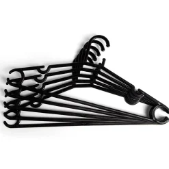 Best Cintre en plastique Noir x5 - L38,5xH17cm Rangement