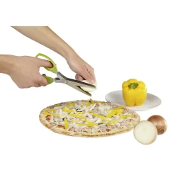 Gifi Préparation Culinaire^Ciseaux à herbes fraîches 5 lames tranchantes et peigne de nettoyage