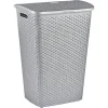 Outlet Coffre à linge gris argent 55 L Entretien Du Linge