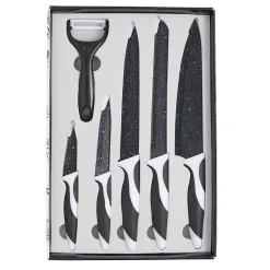 Gifi Préparation Culinaire^Coffret de 5 couteaux et 1 éplucheur