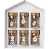 Gifi Conservation Alimentaire^Coffret mini bocal en verre motif Noël couvercle liège x6