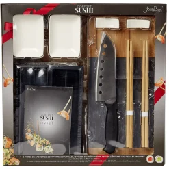 Gifi Préparation Culinaire^Coffret préparation sushi en bambou