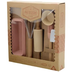Gifi Préparation Culinaire^Coffret pâtisserie en bois pour enfant