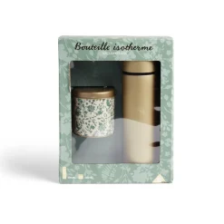 Gifi Conservation Alimentaire^Coffret thé avec bouteille isotherme infuseur et boîte à thé